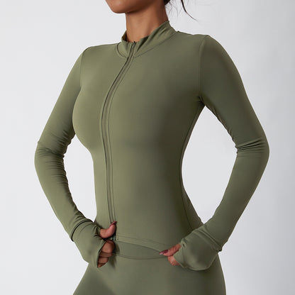 MIA MOCK NECK ZIP-UP