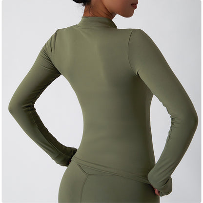 MIA MOCK NECK ZIP-UP
